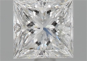 Picture of Natural Diamond 1.04 Carats, Princess with  Cut, F Color, VS1 Clarity and Certified by GIA