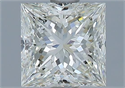 Natural Diamond 1.12 Carats, Princess with  Cut, K Color, VVS1 Clarity and Certified by GIA