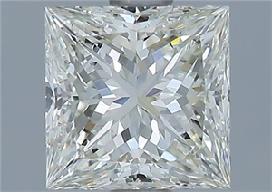 Picture of Natural Diamond 1.12 Carats, Princess with  Cut, K Color, VVS1 Clarity and Certified by GIA
