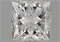 Natural Diamond 1.08 Carats, Princess with  Cut, E Color, VS2 Clarity and Certified by GIA