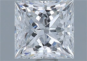 Picture of Natural Diamond 1.03 Carats, Princess with  Cut, G Color, IF Clarity and Certified by GIA