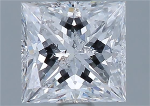 Picture of Natural Diamond 1.21 Carats, Princess with  Cut, E Color, I1 Clarity and Certified by GIA