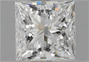 Natural Diamond 1.06 Carats, Princess with  Cut, E Color, SI2 Clarity and Certified by GIA