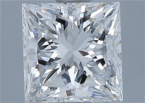 Foto Diamante Natural 1.07 quilates, Princesa , Color H, claridad I1 y certificado GIA de
