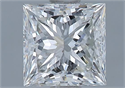 Natural Diamond 1.04 Carats, Princess with  Cut, H Color, VS2 Clarity and Certified by GIA