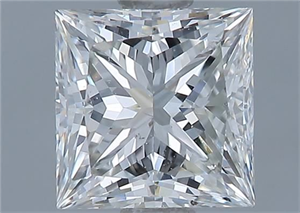 Picture of Natural Diamond 1.04 Carats, Princess with  Cut, H Color, VS2 Clarity and Certified by GIA