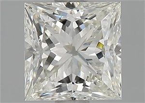 Picture of Natural Diamond 1.05 Carats, Princess with  Cut, J Color, VS1 Clarity and Certified by GIA