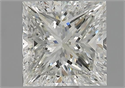 Natural Diamond 1.61 Carats, Princess with  Cut, H Color, VS2 Clarity and Certified by GIA