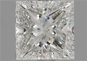 Picture of Natural Diamond 1.61 Carats, Princess with  Cut, H Color, VS2 Clarity and Certified by GIA