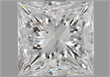 Natural Diamond 1.71 Carats, Princess with  Cut, E Color, SI2 Clarity and Certified by GIA