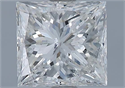 Natural Diamond 1.61 Carats, Princess with  Cut, I Color, I1 Clarity and Certified by GIA