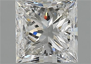 Foto Diamante Natural 1.71 quilates, Princesa , Color G, claridad VS2 y certificado GIA de