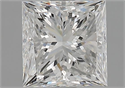 Natural Diamond 1.70 Carats, Princess with  Cut, F Color, SI2 Clarity and Certified by GIA