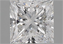Diamante Natural 1.54 quilates, Princesa , Color D, claridad SI1 y certificado GIA