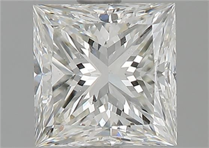 Picture of Natural Diamond 1.54 Carats, Princess with  Cut, H Color, SI1 Clarity and Certified by GIA