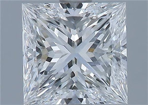 Foto Diamante Natural 1.60 quilates, Princesa , Color G, claridad VS1 y certificado GIA de