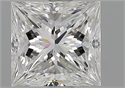 Natural Diamond 1.54 Carats, Princess with  Cut, G Color, VVS2 Clarity and Certified by GIA