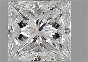 Picture of Natural Diamond 1.54 Carats, Princess with  Cut, G Color, VVS2 Clarity and Certified by GIA