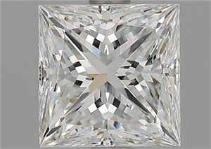 Foto Diamante Natural 1.52 quilates, Princesa , Color F, claridad SI1 y certificado GIA de