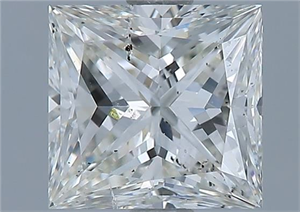 Foto Diamante Natural 1.51 quilates, Princesa , Color J, claridad SI2 y certificado GIA de