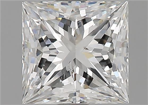 Picture of Natural Diamond 1.50 Carats, Princess with  Cut, H Color, SI1 Clarity and Certified by GIA