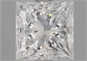 Natural Diamond 1.51 Carats, Princess with  Cut, F Color, VS2 Clarity and Certified by GIA