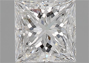 Foto Diamante Natural 1.53 quilates, Princesa , Color F, claridad VVS2 y certificado GIA de