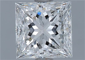 Foto Diamante Natural 1.50 quilates, Princesa , Color G, claridad VS1 y certificado GIA de