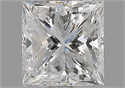 Diamante Natural 1.50 quilates, Princesa , Color E, claridad SI1 y certificado GIA