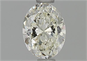 Natural Diamond 0.63 Carats, Oval with  Cut, L Color, SI2 Clarity and Certified by GIA