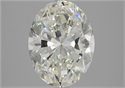 Natural Diamond 3.00 Carats, Oval with  Cut, I Color, VVS2 Clarity and Certified by GIA