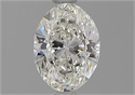 Natural Diamond 0.90 Carats, Oval with  Cut, H Color, SI2 Clarity and Certified by GIA