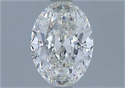 Natural Diamond 0.90 Carats, Oval with  Cut, H Color, VVS2 Clarity and Certified by GIA