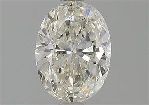 Foto Diamante Natural 0.96 quilates, Ovalado , Color J, claridad SI2 y certificado GIA de