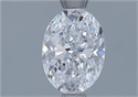 Natural Diamond 0.90 Carats, Oval with  Cut, D Color, SI1 Clarity and Certified by GIA