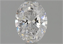 Natural Diamond 0.90 Carats, Oval with  Cut, D Color, SI2 Clarity and Certified by GIA