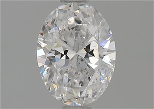 Picture of Natural Diamond 0.90 Carats, Oval with  Cut, D Color, SI2 Clarity and Certified by GIA