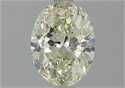 Natural Diamond 1.00 Carats, Oval with  Cut, M Color, SI2 Clarity and Certified by GIA
