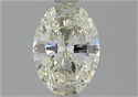 Natural Diamond 1.00 Carats, Oval with  Cut, L Color, SI2 Clarity and Certified by GIA