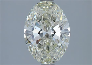 Picture of Natural Diamond 1.70 Carats, Oval with  Cut, K Color, VS2 Clarity and Certified by GIA