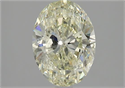Natural Diamond 1.70 Carats, Oval with  Cut, M Color, SI2 Clarity and Certified by GIA