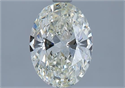 Natural Diamond 1.53 Carats, Oval with  Cut, K Color, SI1 Clarity and Certified by GIA