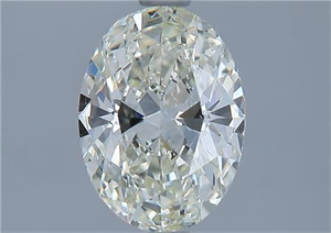 Picture of Natural Diamond 1.53 Carats, Oval with  Cut, K Color, SI1 Clarity and Certified by GIA