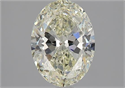 Natural Diamond 1.54 Carats, Oval with  Cut, L Color, SI2 Clarity and Certified by GIA