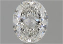Natural Diamond 0.72 Carats, Oval with  Cut, G Color, SI1 Clarity and Certified by GIA