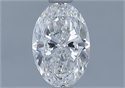 Natural Diamond 0.70 Carats, Oval with  Cut, F Color, SI1 Clarity and Certified by GIA