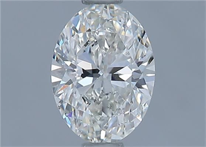 Foto Diamante Natural 0.70 quilates, Ovalado , Color H, claridad SI1 y certificado GIA de