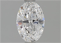 Natural Diamond 0.72 Carats, Oval with  Cut, D Color, IF Clarity and Certified by GIA