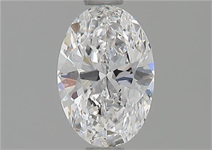 Picture of Natural Diamond 0.72 Carats, Oval with  Cut, D Color, IF Clarity and Certified by GIA