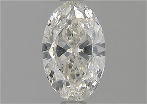 Foto Diamante Natural 0.70 quilates, Ovalado , Color H, claridad SI1 y certificado GIA de